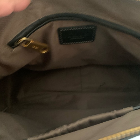 CHLOE Marcie Medium Black Textured Leader Shoulder Bag - Picture 9 of 16